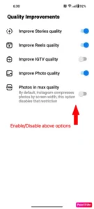 Quality Improvements